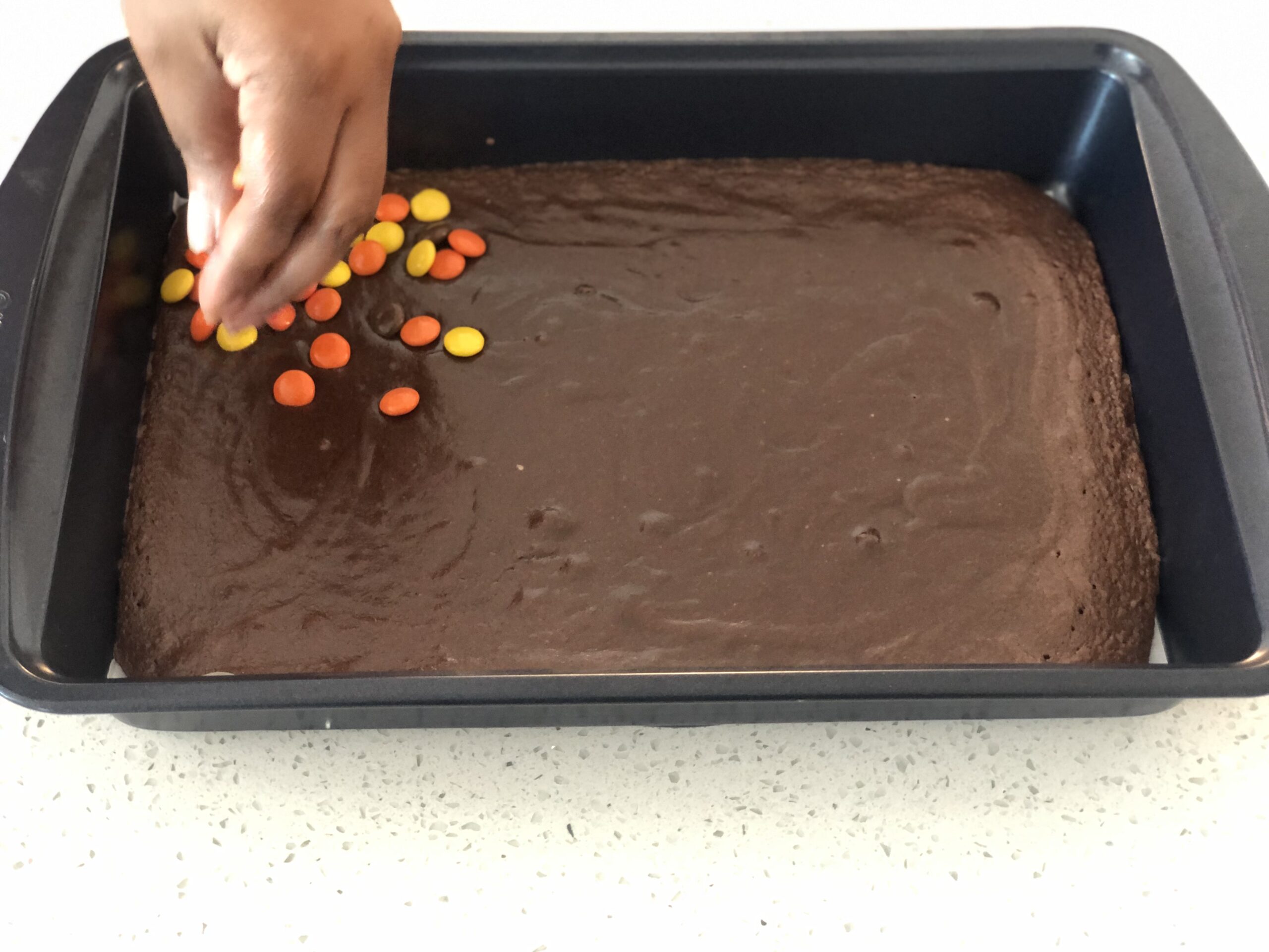 Brownie mix after 15 Minutes 