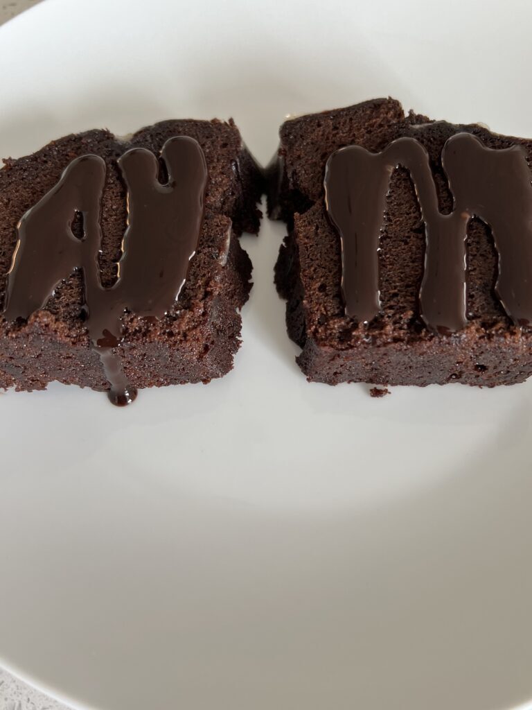 Adding Hot Fudge to cakes