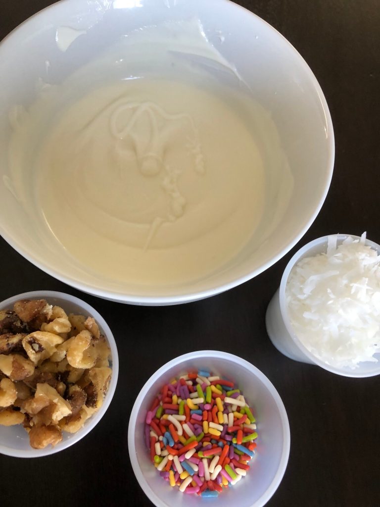 Lemon Cake Ball Toppings