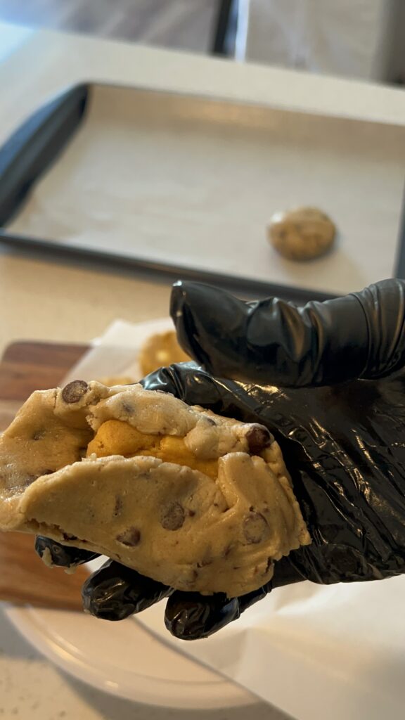 Chocolate Chip with Pumpkin in the middle