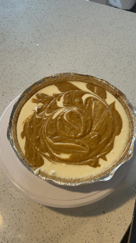 Pie meet crust before the oven