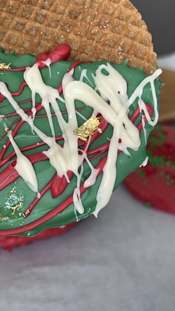 dipped chocolate cookie