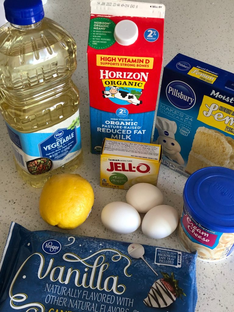 Lemon Cake Ball Ingredients 