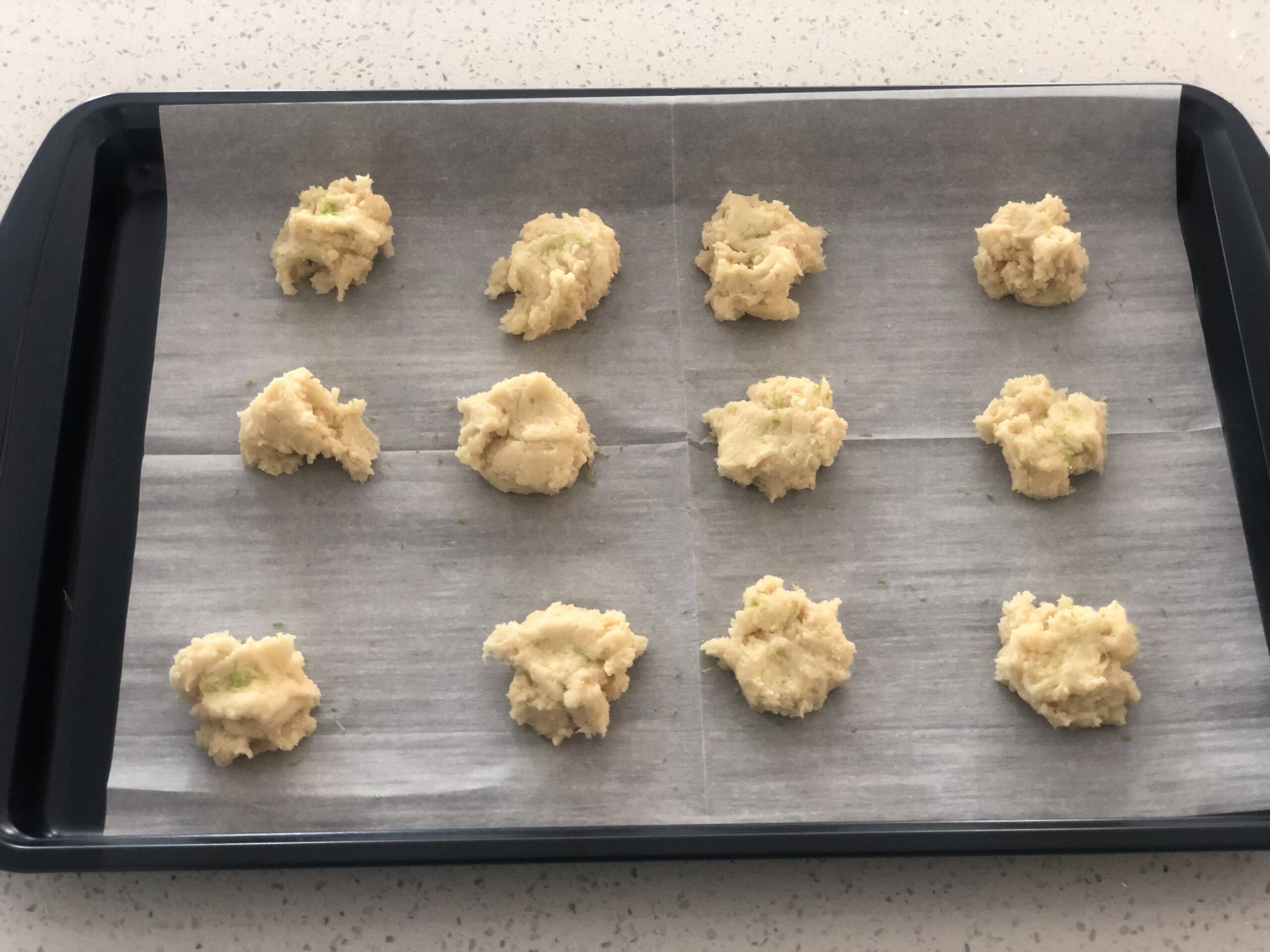 Cookies on a cookie sheet pan