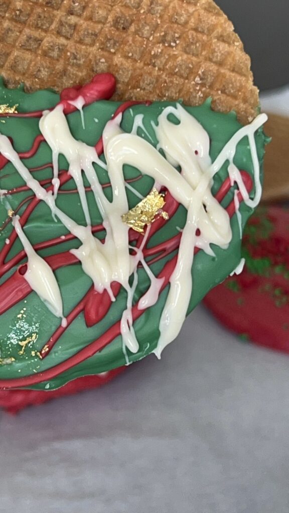 dipped chocolate cookie