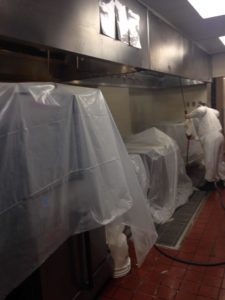 kitchen exhaust cleaning preperation