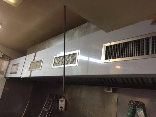 Fan Duct Filter installation