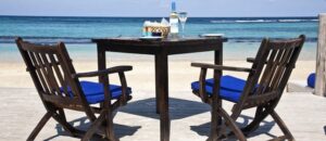 Bamboo blu beach side dining