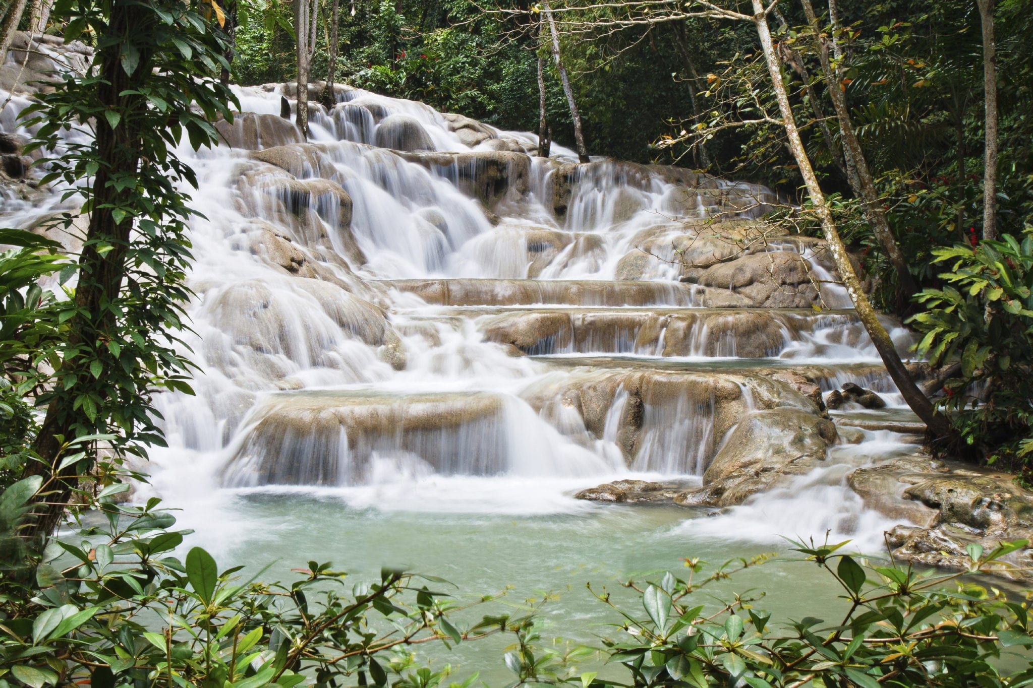 Famous Dunns River falls