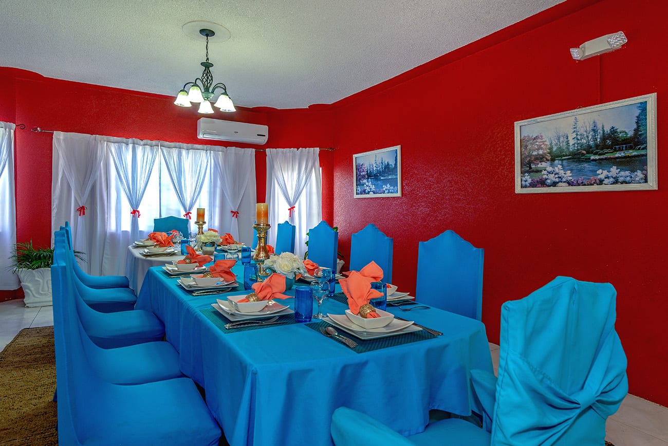 jamaica villa all inclusive formal dining room