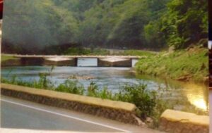 Jamica historic bridge built by slaves